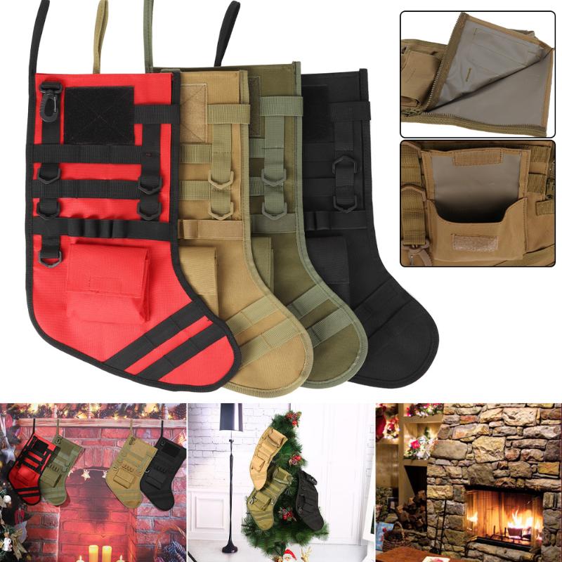 

Christmas Decorations Storage Bag Stocking Decoration Pouch Utility Hanging Molle Military Combat Pouches Hunting Accessories