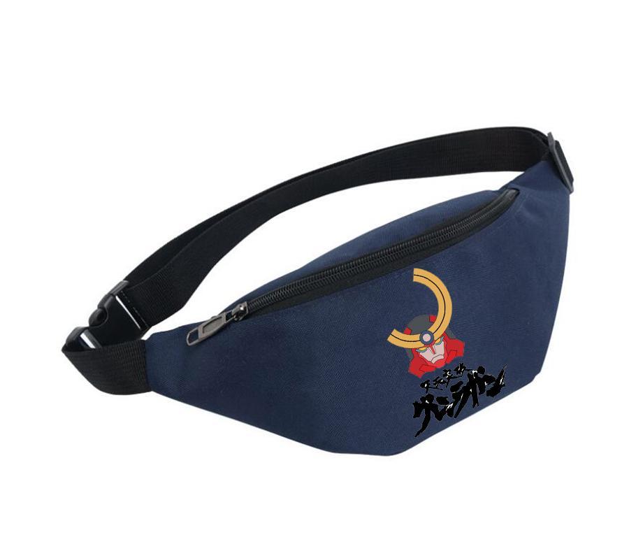 

Unisex Fanny Pack Men Belt Waterproof Chest Handbag Waist Bag Ladies Belly Bags For Tengen Toppa Gurren-Lagan