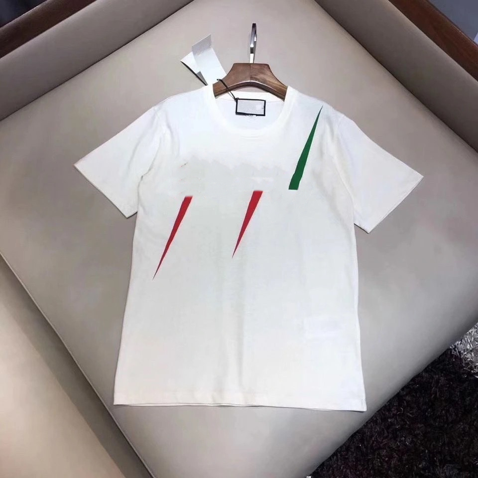

2021 G Letter print T shirt Men Women 20 styles Black white Summer Fashion Casual Street T-shirt off Designer graffiti stripes Buyers show selection, White;black