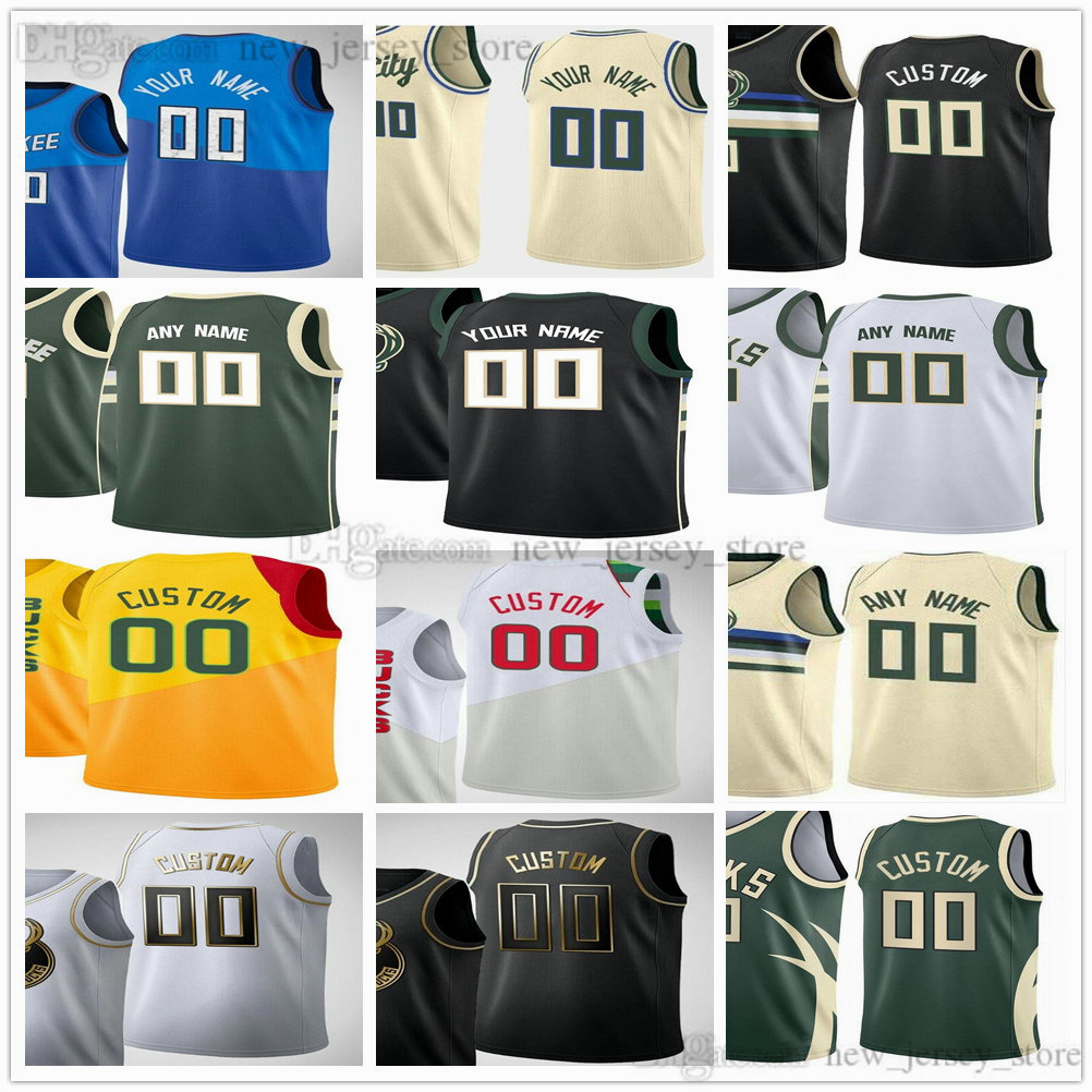 

Custom News Printed Basketball Jerseys 2021 2022 City Blue Green Beige Cream Black White Gold Jersey. Message Number And Name On Order