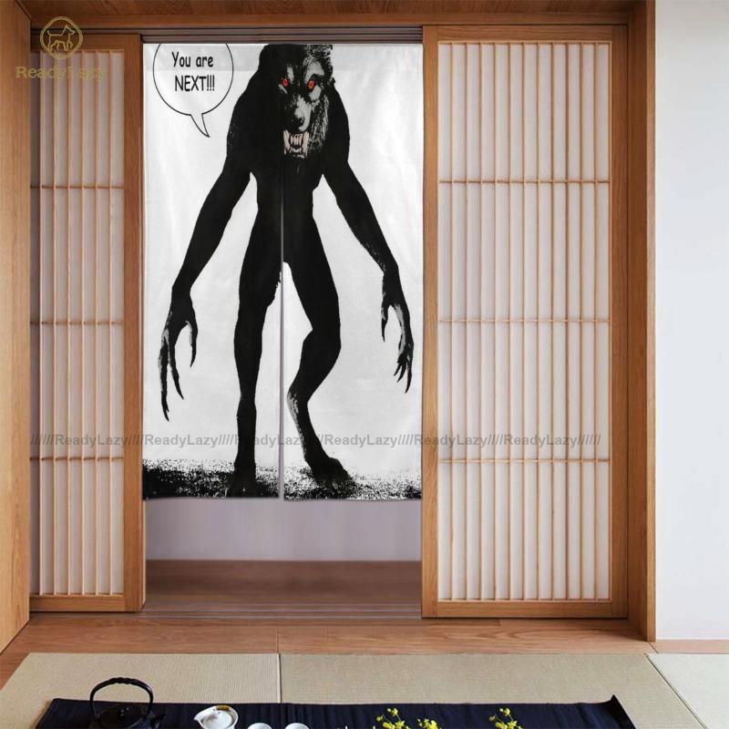 

Werewolf Curtains Summer Decoration Door Curtain Double Retro & Drapes