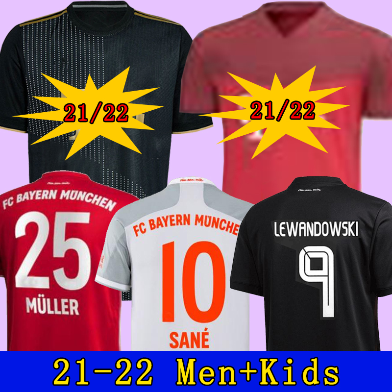 

BaYern soccer jersey 21 22 LEWANDOWSKI SANE muNich COMAN MULLER DAVIES football shirt Men Kids kit 2021 2022 HUMANRACE fourth away, 20-21 3rd men jersey