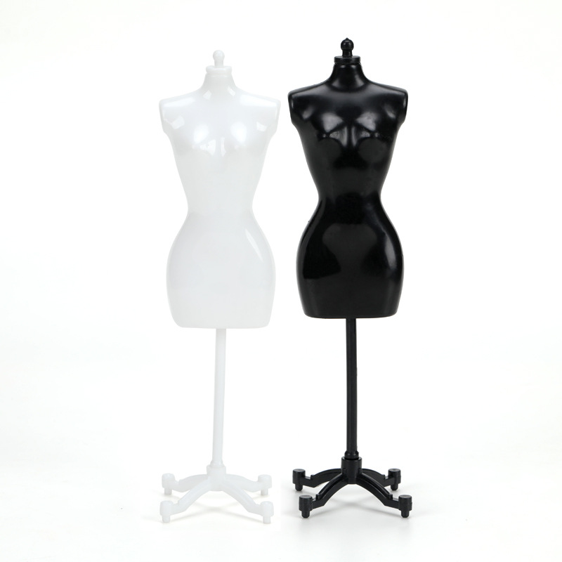 

Barbie Doll Coat Mannequin Parts Dolles Clothes Hanger For Humanoid Model Black And White Display Props 1 3sz Y2