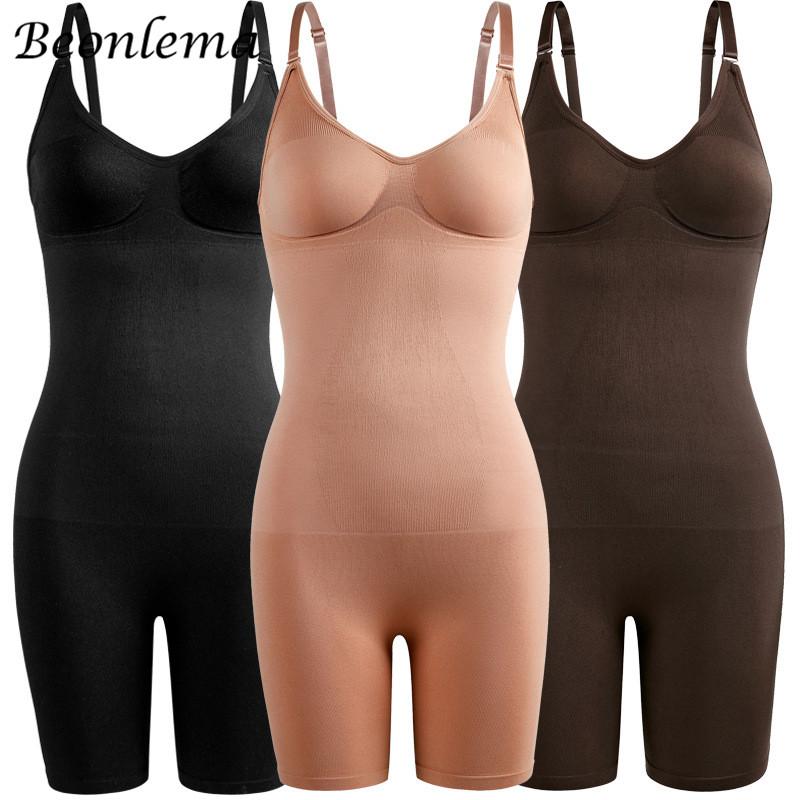 

Women's Shapers Invisible Underwear Bodysuit Women Tighten Body Shapewear Belly Flat Thigh Shaping Shaper BuLifter Slimming Bodies, Black