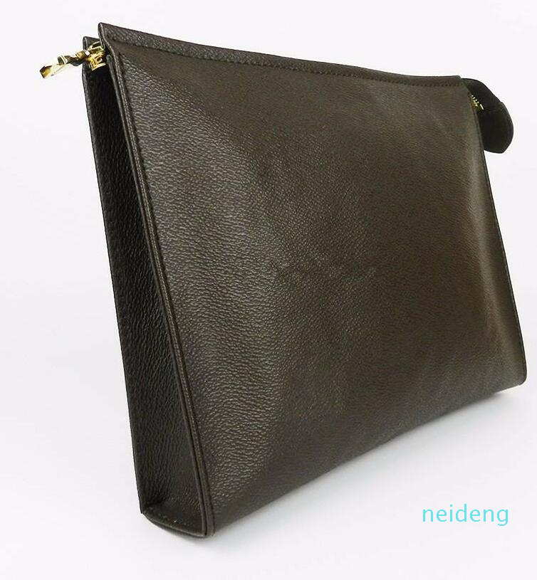 

Travel Toiletry Pouch 26 cm Protection Makeup Zopper Bags Clutch Women Genuine Leather Waterproof 19 cm Cosmetic Bags For Women 2021, Coffee lattice