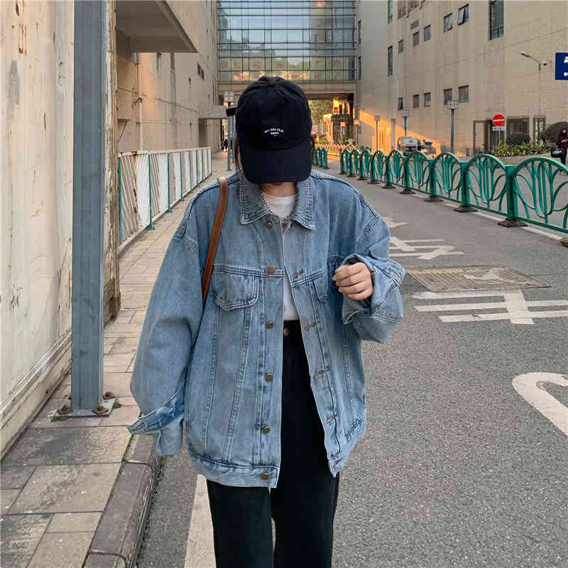 

women's jackets slpbly female jean jacket, large jacket sping for women casual autumn clothes khw8, Black;brown