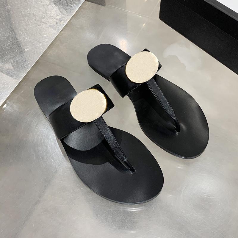 

2021 summer Women shoes slippers Fashion Designers Flat Slides Flip Flops Foam Runner Genuine Leather sandals man Womens unisex slipper GpM, Black