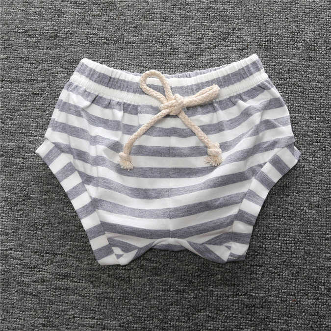 

Girls Boys INS Shorts Baby Children Summer Harem Hot Pant Toddler Clothing Kids Stripe Solid Colors Casual Loose Style pants, Blue