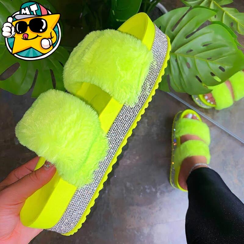 

Women's Summer Outdoor Slippers Solid Color Flat Sandals Plush Fashion Casual Shoes Comfortable Plus Size, Black