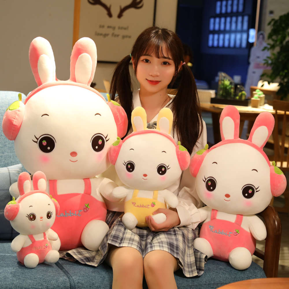 

Rabbit plush toys creative little white rabbit doll cute children gift, Blue