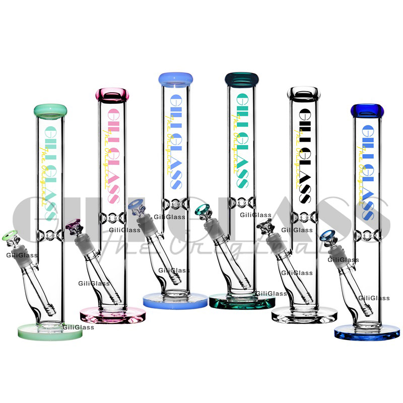 

15 inches Beaker bong Tall GiliGlass smoking pipe Glass bongs with Downstem ice Catcher Herb Bowl Big Water Pipes Bongs Straight Dab Rig Bub