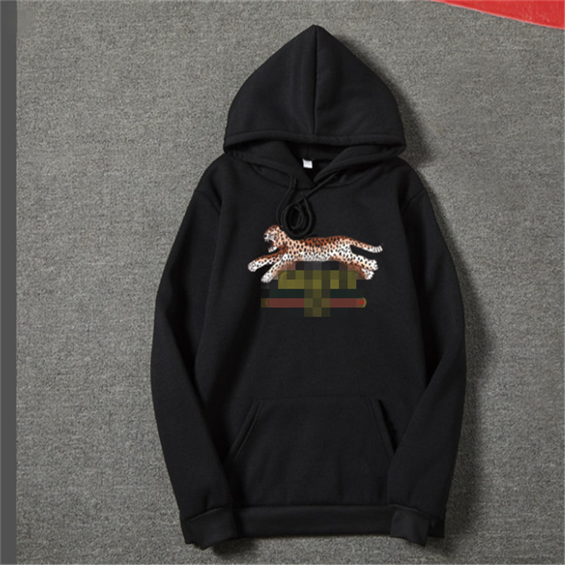 

Top Quality Fashion Brand cross Hoodie Hip Hop Streetwear Classic Embroidery Letter Marka 8 Colors Fleece jumper, Black