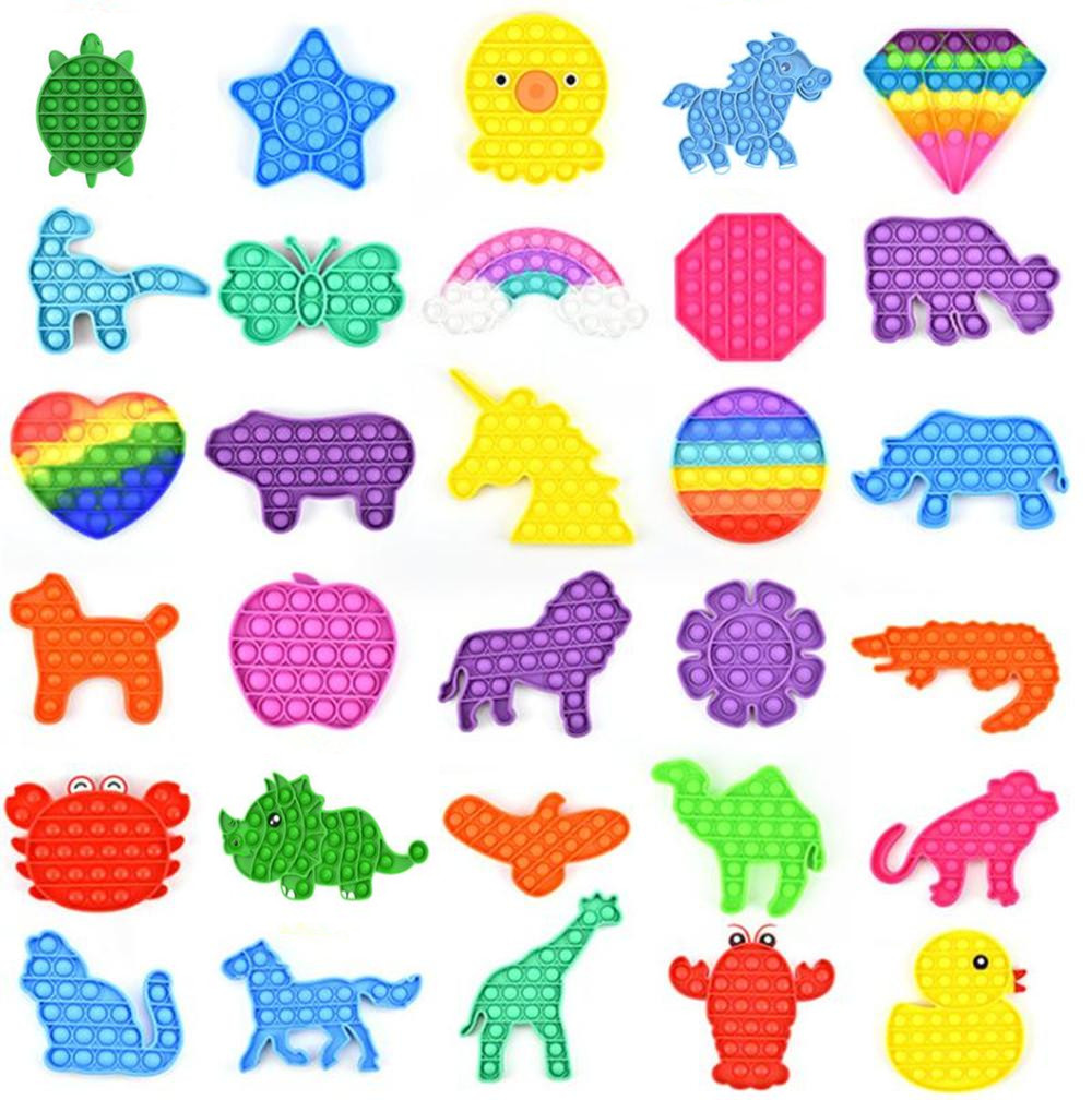 

Fidget Toys Push Bubble Sensory Autism Special Needs Stress Reliever It Squeeze Sensory Toy for Kids Family DHL Shipping Misshow FY4381