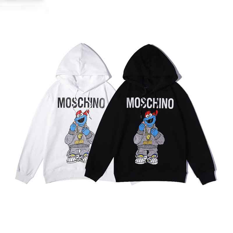 

2021 Top Men west Hoodies Print Long Sleeve Hoodie Fleece mens winter coats Hoodies mens designers sweater Size:M-XXL, Black