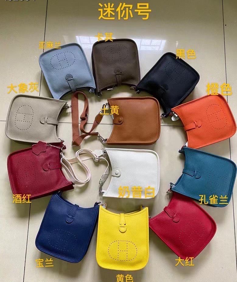 

Hermes Fashion designer shoulder bag luxury handbag leather messenger bags with shoulder strap, Red