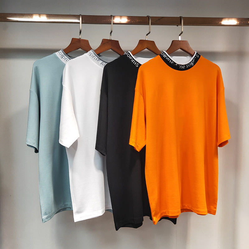 

Brand T shirt 2021 designer AC studios Summer brand New Fashion Women Shirts Cotton Chiara Ferragni Sequins acne Style m, Orange