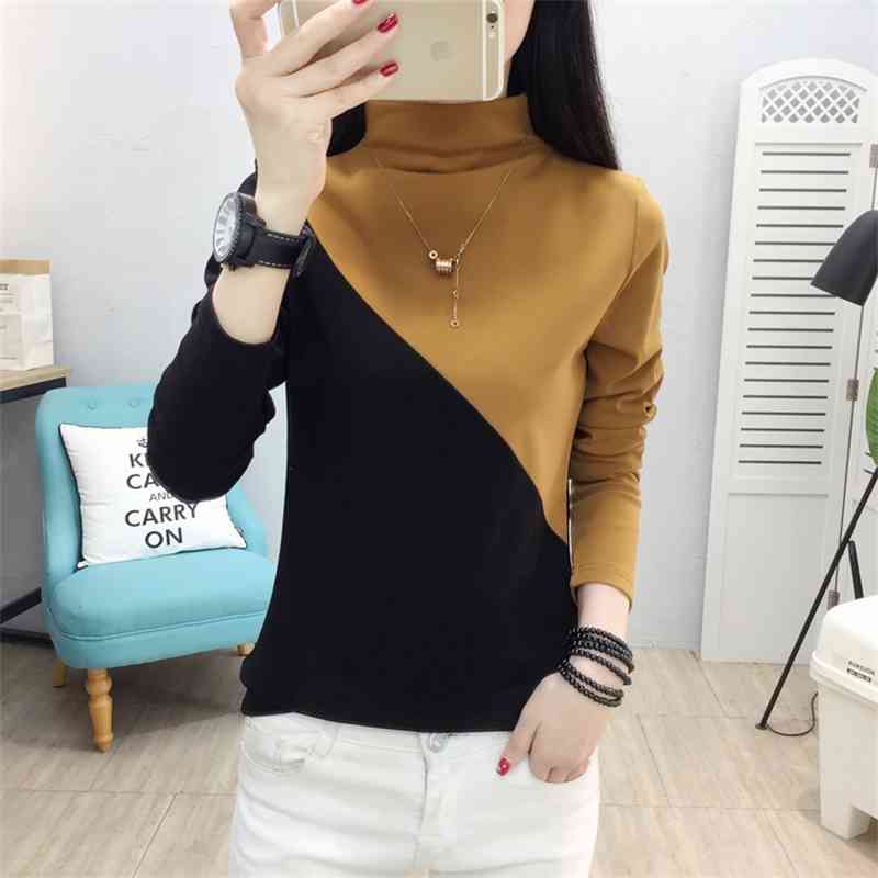 

Women's new spring Knitted Top Long Sleeve T-Shirt, Green