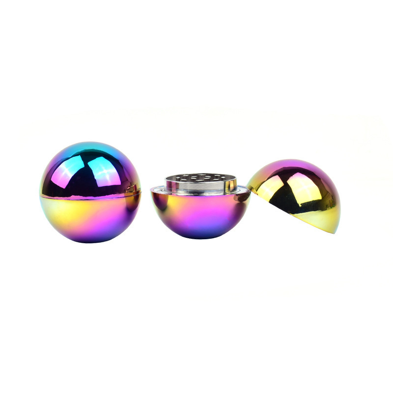 

53 mm Zinc alloy Ball Shape Herb Grinders Tobacco Smoking Metal Herb Grinder Color Smoke Accessories