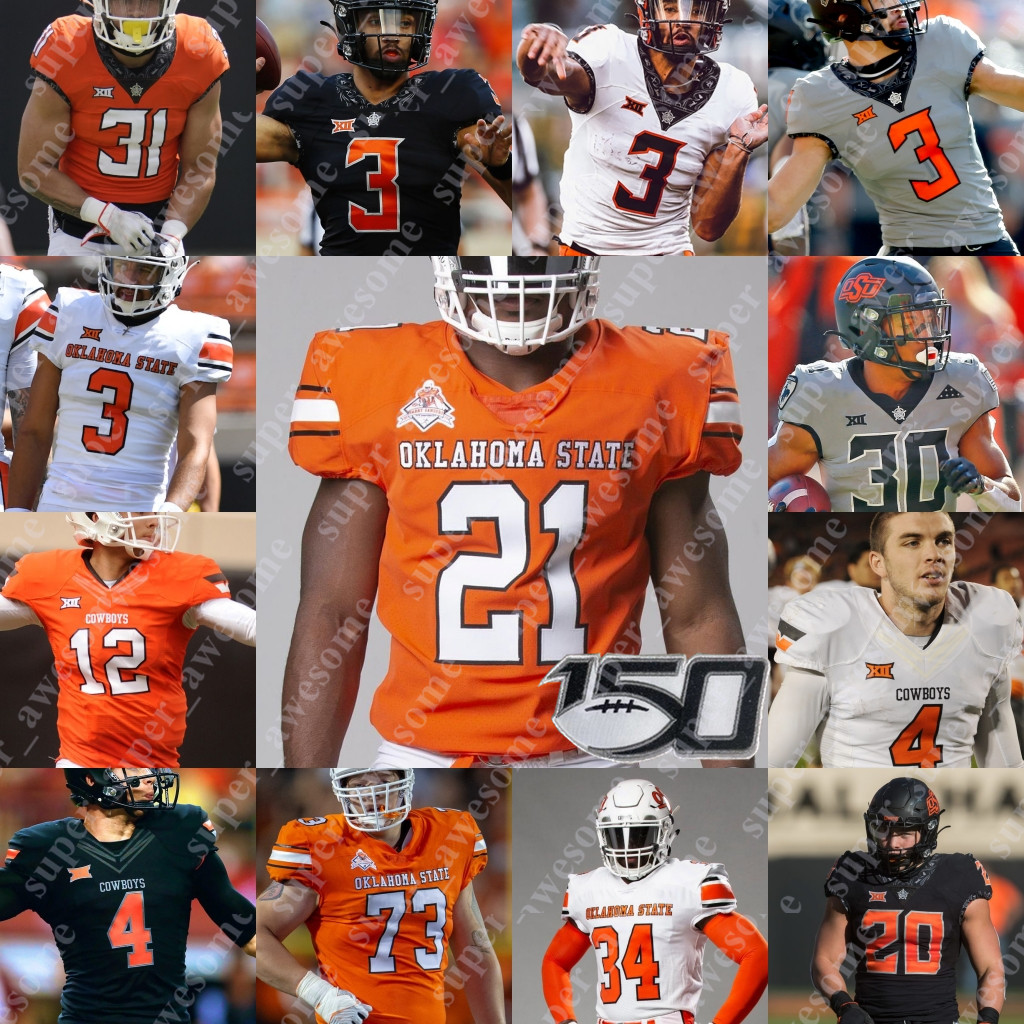 

Oklahoma State Football Jersey Spencer Sanders Dominic Richardson Braydon Johnson Gunnar Gundy Korie Black Barry Sanders Thurman Thomas Dez Bryant Mason Rudolph, Orange turn back