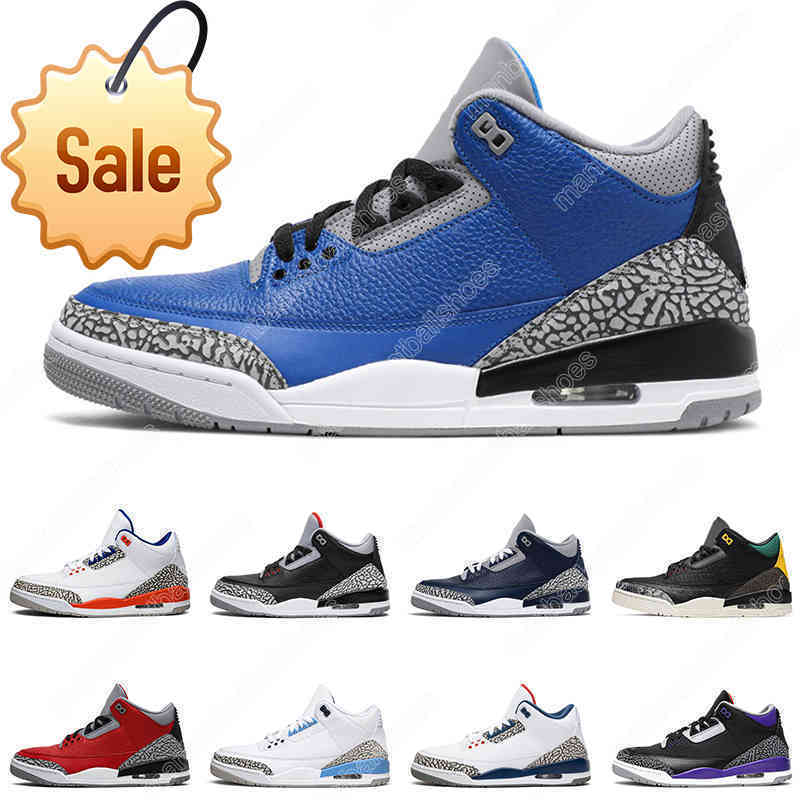 

2022 Basketball Shoes Jumpman 3 Varsity Royal Unc Court Purple Black Cement Throw Line Fire Red 3s Mens Trainer Sports Sneakers