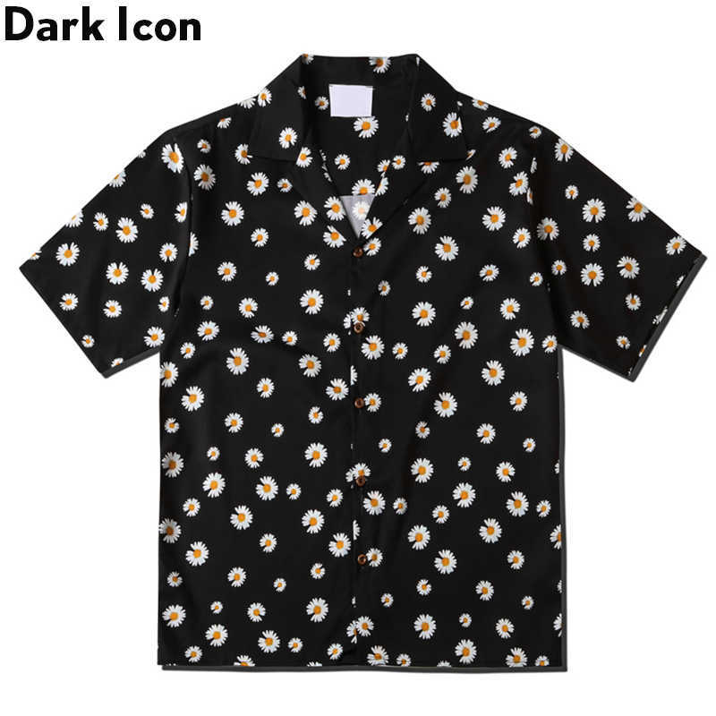 

Daisy Full Printed Hawaiian Shirt Men Vintage Street Men' Shirts Summer Streetwear Clothing 210603