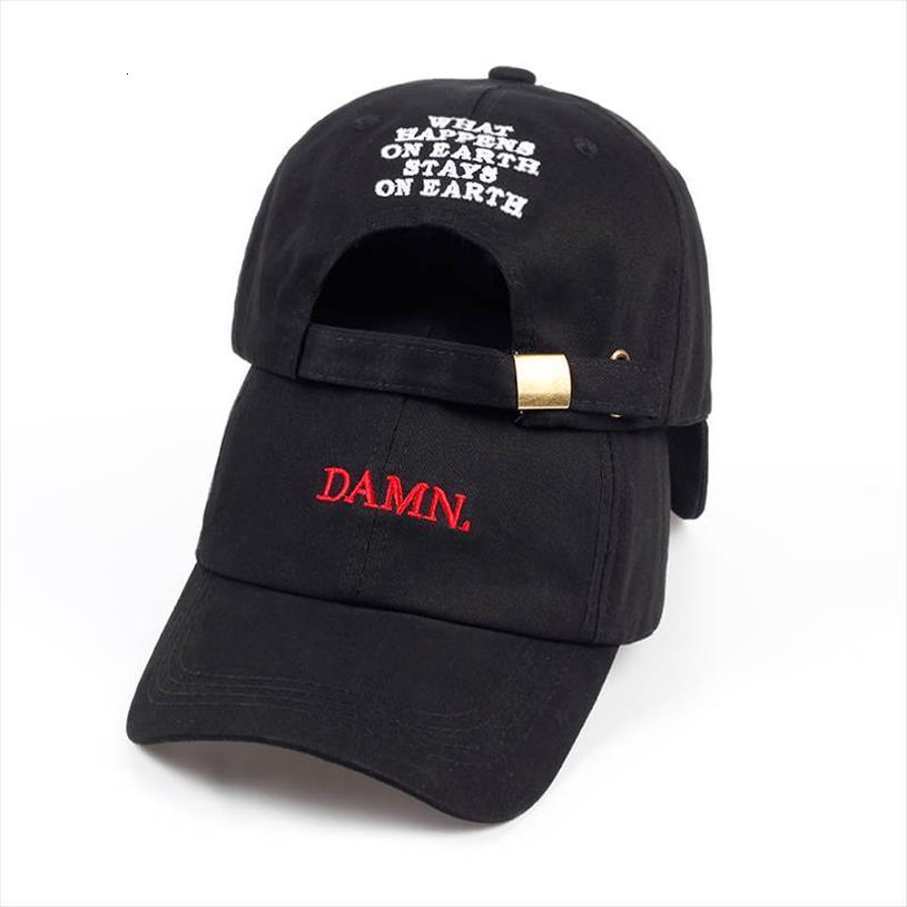 

Unisex Spring Summer Damn Hats Embroidered Earth Dad Hat Hip Hop Cap Kendrick Lamar Snapback Baseball Wholesale, Wine red