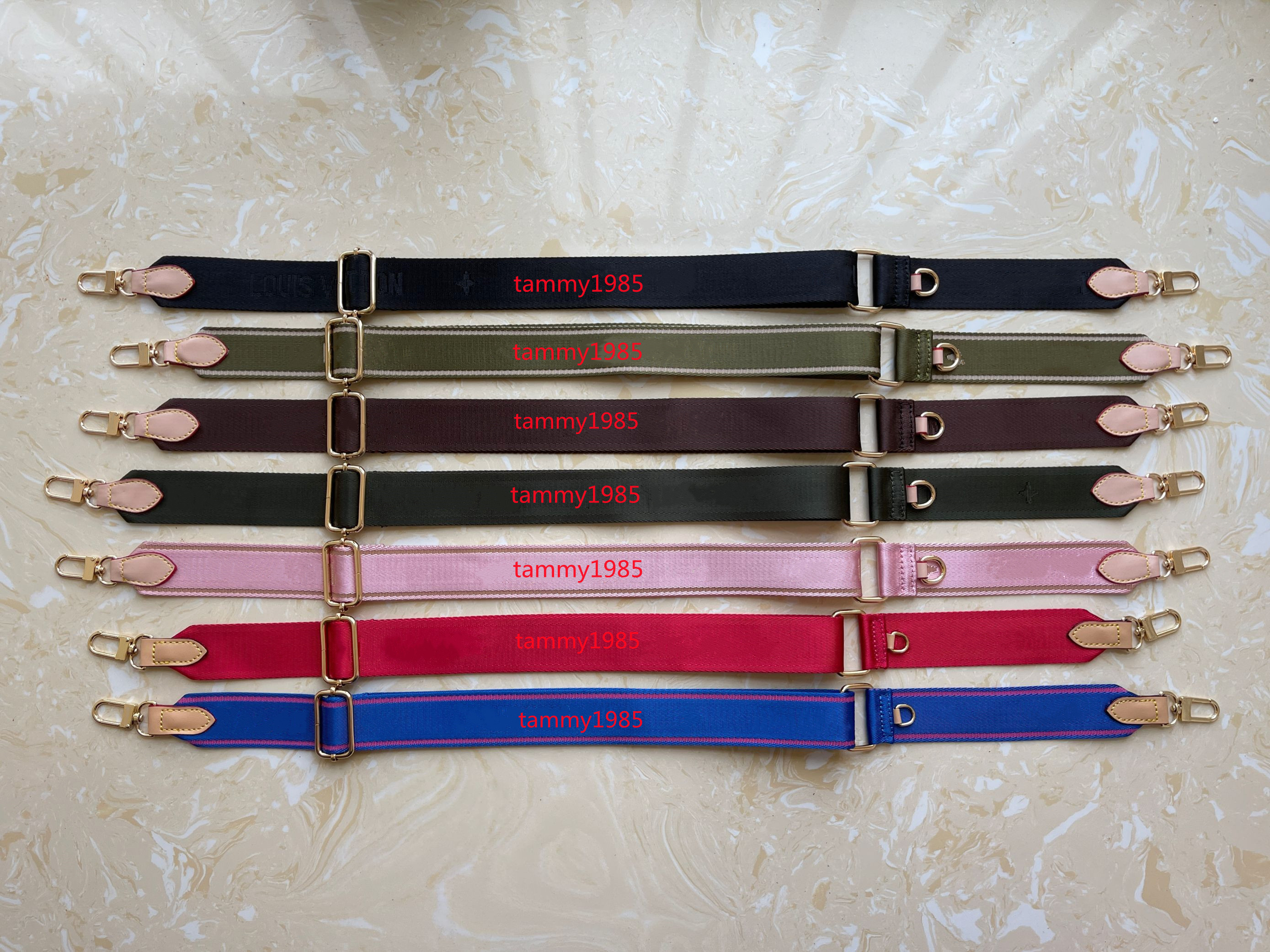 

High quality Accessories 6 colors shoulder straps for 3 piece set bags women crossbody bag canvas Parts strap pink black green blue brown