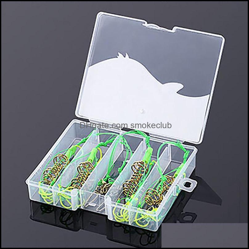 

Fishing Sports & Outdoorsfishing Hook 4 Pc Feeder Bomb Proof Hanging Explosion Fish Bait Plastic Box Packing Combination Hooks Drop Delivery