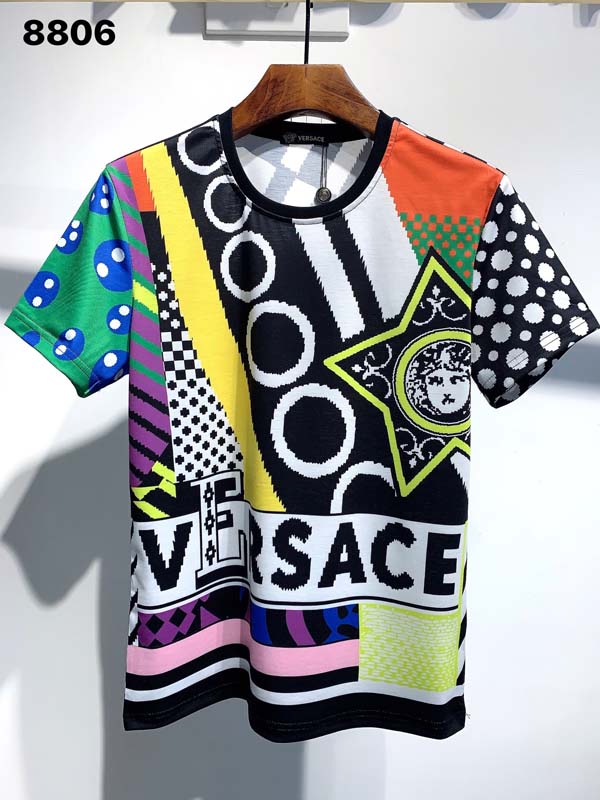 

2021Fashion Mens Pattern Print T Shirts Black Fashion Men Women High Quality Short Sleeve Tees V5, White;black