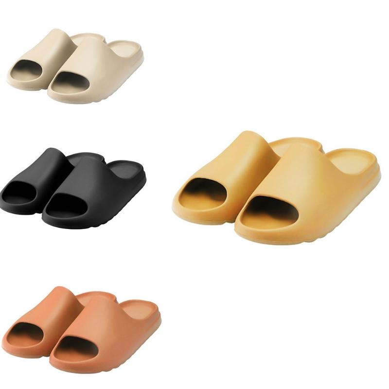 

Slippers Couple Coconut Sandals And Men Women Thick-soled Household Bathroom Flip Flops Eva Rubber Garden Shoes, Black