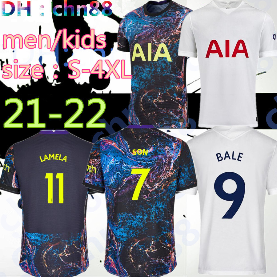 

size:S-4XL 20 21 22 KANE SON BERGWIJN Soccer Jerseys Player version fans 2021 2022 LUCAS SPURS DELE TOTTENHAM Football shirt BALE NDOMBELE Men kids kit uniforms