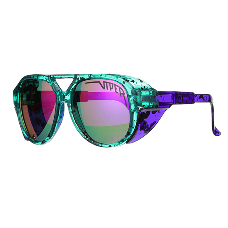 

2021 NEW Brand Rose women red pit viper Sunglasses polarized men mirrored lens frame uv400 protection