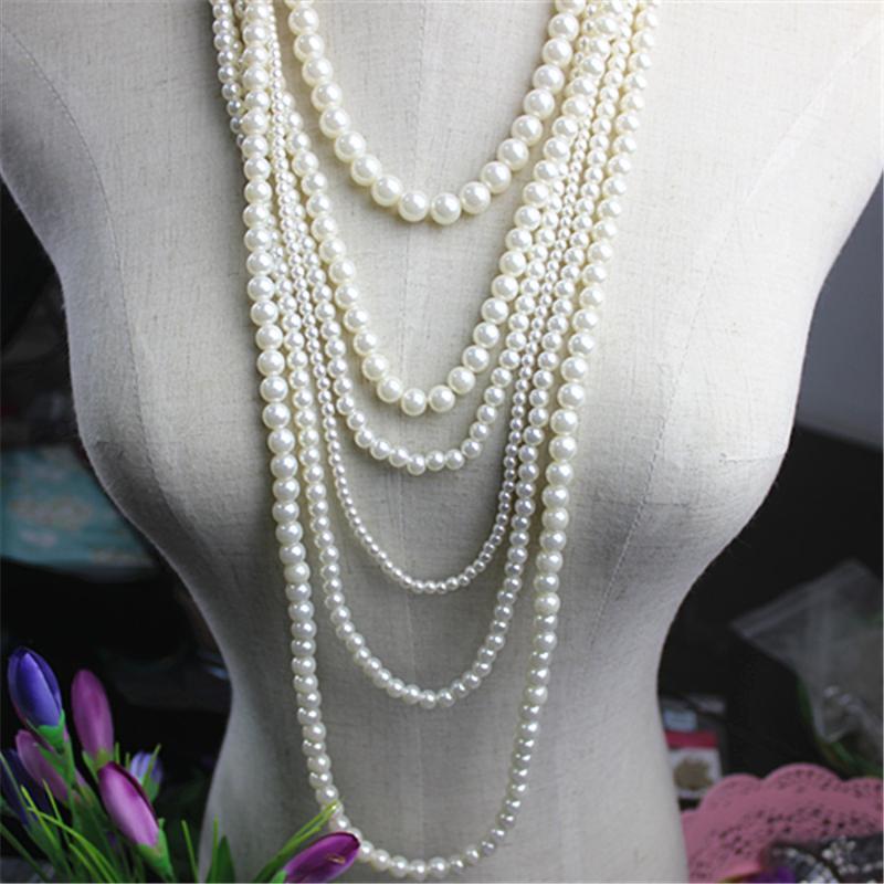

Sale Women's Jewelry Girl Wedding Birthday Party Beautiful Multi-layer Imitation Pearl Necklace Agent 1