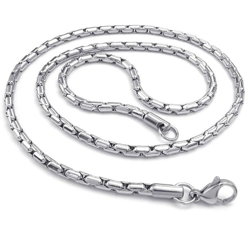 

Jewelry Men's Chain, Stainless Steel Classic Link Necklace, Silver (3 Mm Width, 55 Cm In Length) Chains