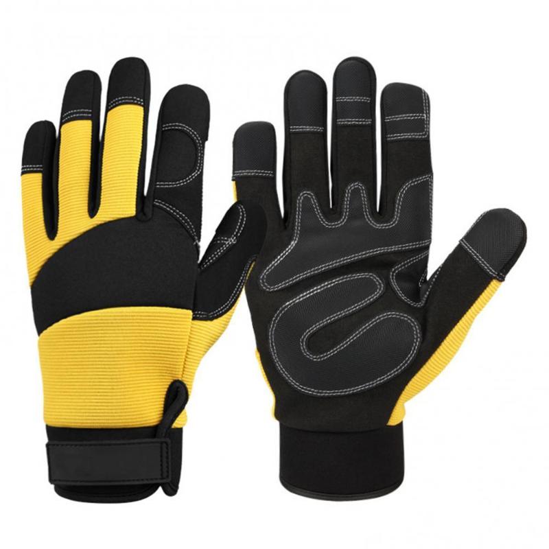 

Sports Gloves Wear-resistant Full Finger For Rock Climbing Cycling Non-slip Breathable, Black