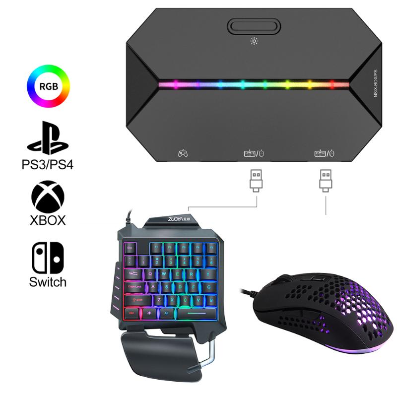 

Keyboard Mouse Combos G6L Converter Switch XboxPS4 Console Gamepad To And For Nintend One PS3 PS4 Game
