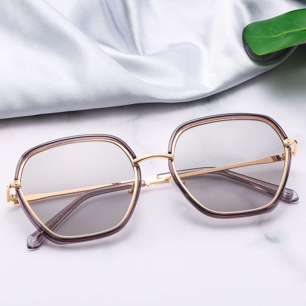 

New product Diao same Sunglass Polarized women's metal simple fashion multilateral Sunglass summer 2021