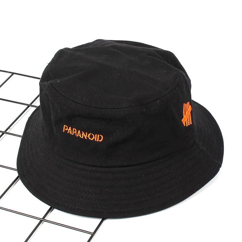 

Cloches M&D Unisex Summer Hat Letters Multi-color Sun Bucket, White