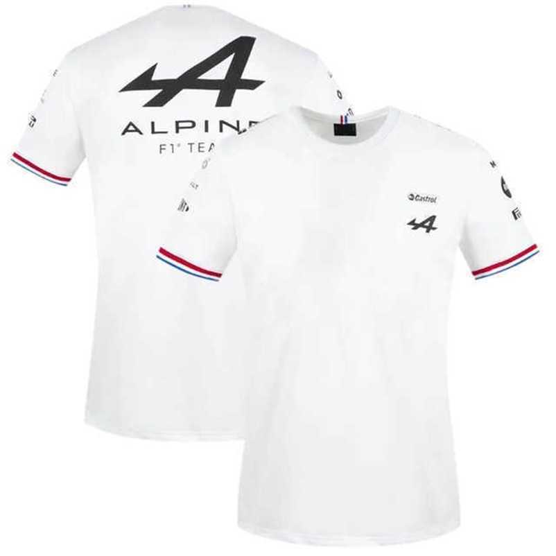 

F1 t Shirts Alpine Team Alonso 14 Racing Competition Audience T-shirt Season Motorsport Car Fan Jersey Line Short Sleeve Clothing Work Clothes Tshirts Ykbq, Alpinec