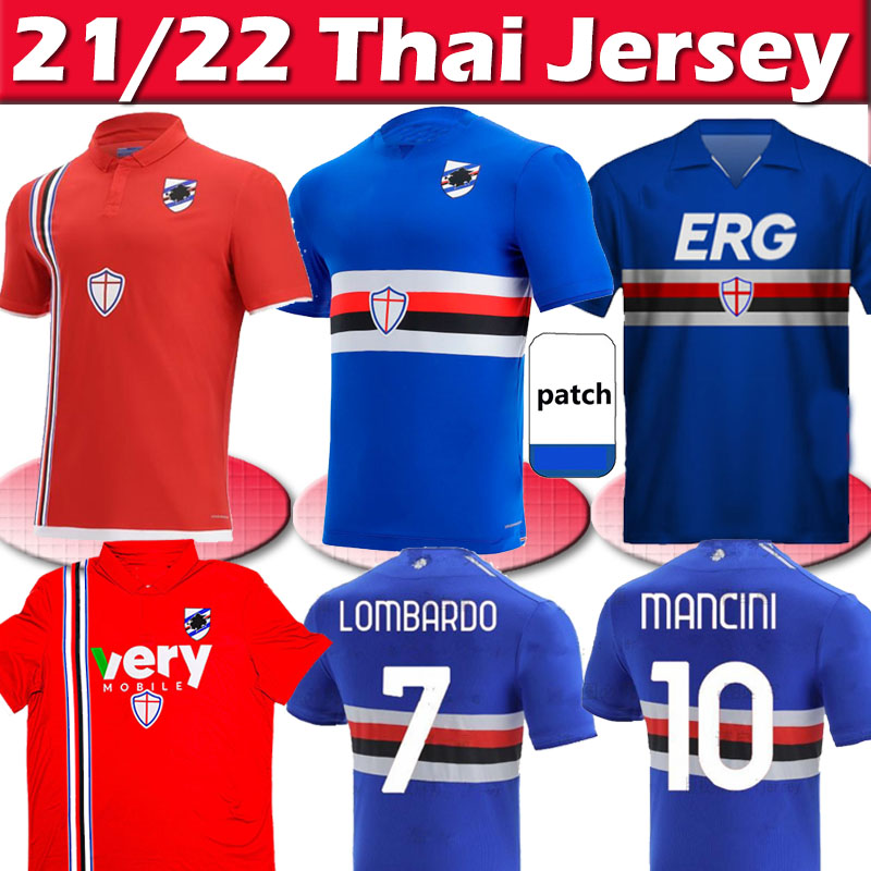 

2021 2022 Sampdoria soccer jerseys retro Bonazzoli Candreva 1990 1991 SAMPDORIA vintage classic Mancini Vialli Cerezo Attilio jersey 21/22 football shirts, 20 21 3rd