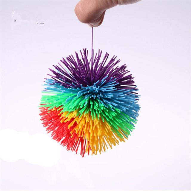 

Decompression Toy 8cm Rainbow Fidget Sensory Ball Baby Funny Stretchy Balls Stress Relief Kids Autism Special Needs Anti-Stress
