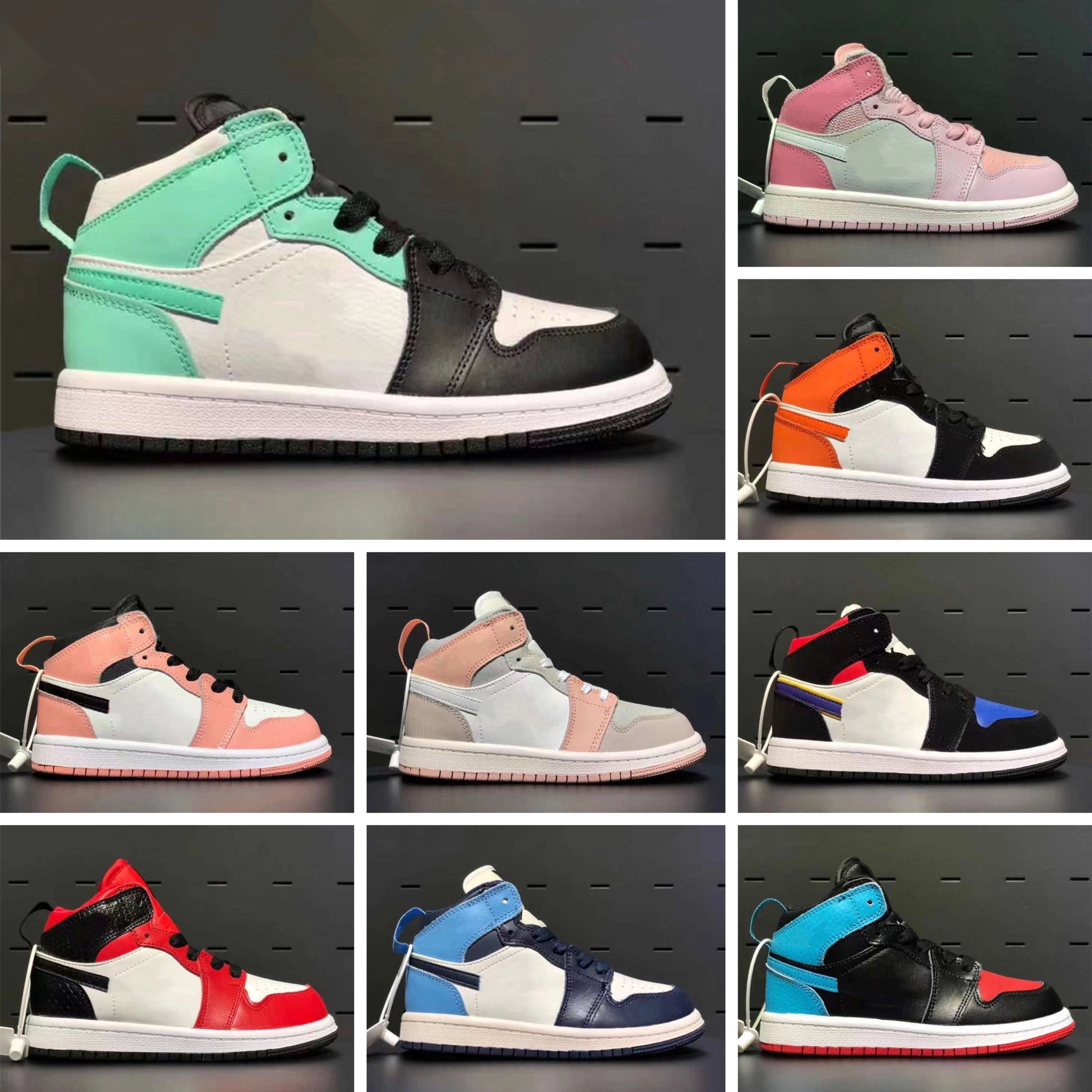 

Wholesale children's shoes 1s store Top Quality kids Basketball sneakers low price baby girls boys love Size 24-35, Standard size