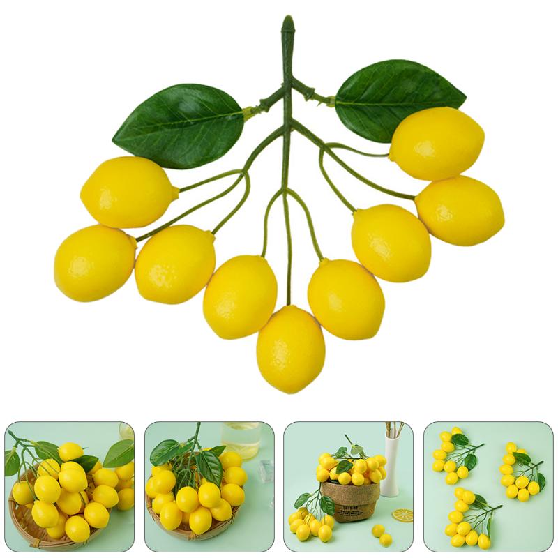 

Party Decoration 3pcs Simulation Skewers 9-head String Froth Fruit