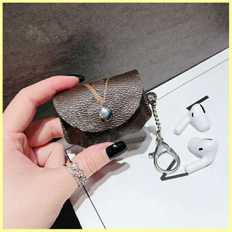 

2021 Designer Airpod Cases For Airpods Pro 1 2 With Keychain Anti Lost Fashion Print Flowers Brsky Earphones Case Wholesale 21080902R, Box