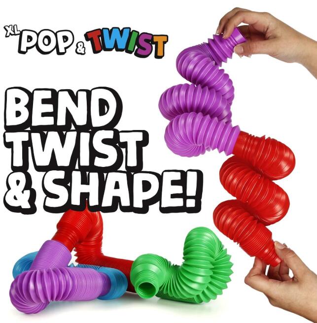 

Pop Tubes Sensory Toys for Autistic Children Adults Stree Reliever Toys Stretchy Tubes DHL Ship
