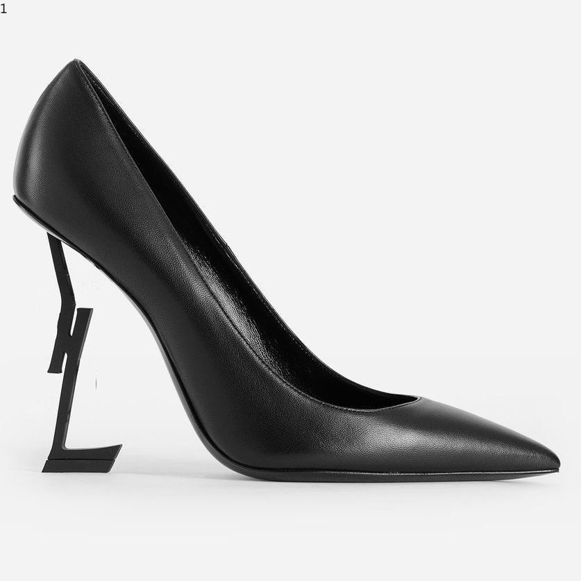 

2021 Fashion Designer Women Shoes Bottom High Heels Nude Black Leather Pointed Toes Pumps Dress Shoes Mid Heeled 35-43 mkj001
