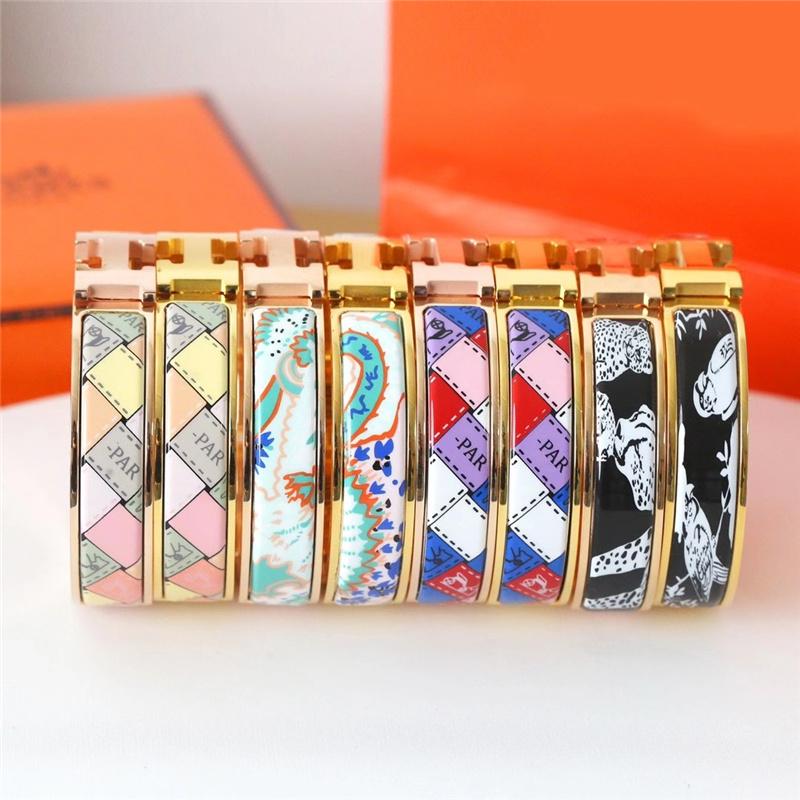 

H clic lock Bangle womens jewelry organization bracelet equestrian equipment factory Outlet