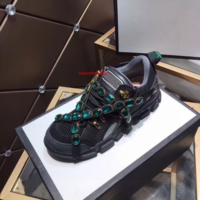 

2021 Men top home couple model platform old shoes hiking shoes cool sexy leather mesh women colorful diamond decoration sneakers mjh001, 5 no box