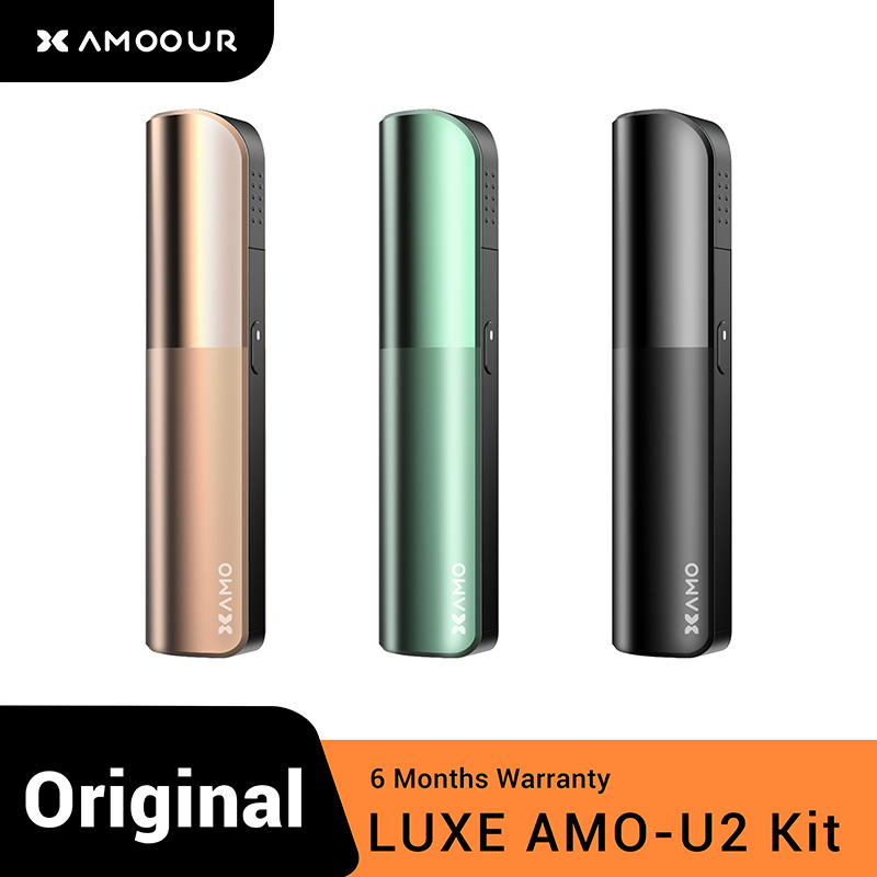 

Vapes Manufacturers Heat not Burn Kit Electronic Cigarette Smart Heater Aluminum Alloy Anodized Electronics cigarettes AMOOUR Brand Wholesale