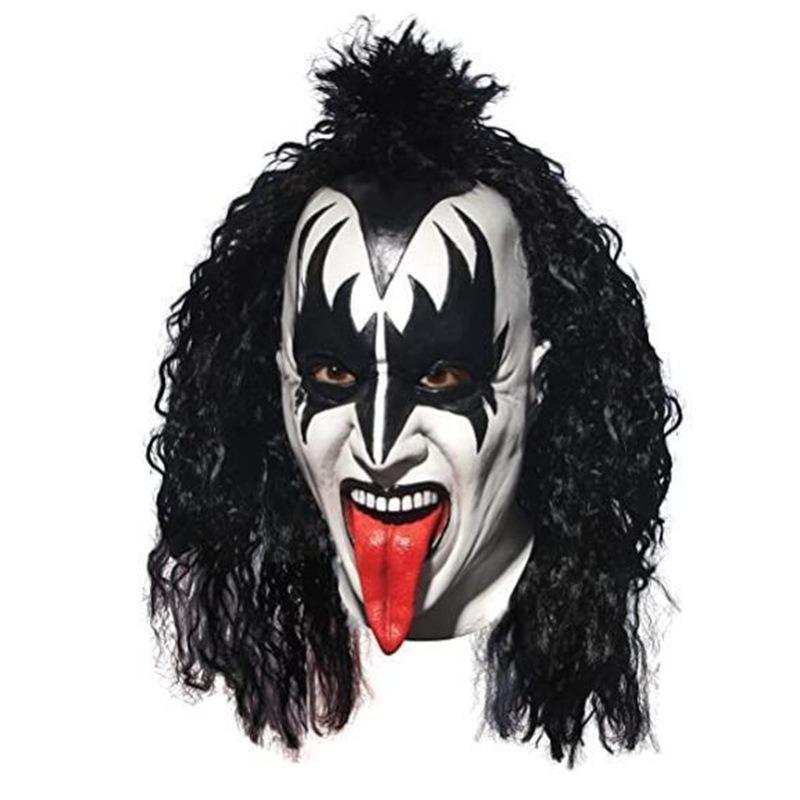 

Party Masks Kiss Gene Simmons Lead Singer Mask Halloween Horror Crazy Music Festival